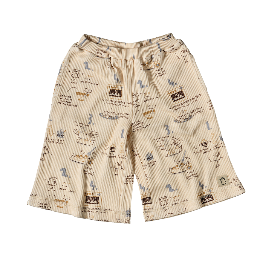 Кюлоты с принтом булочки