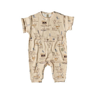 Песочник с длинными штанинами принт булочки