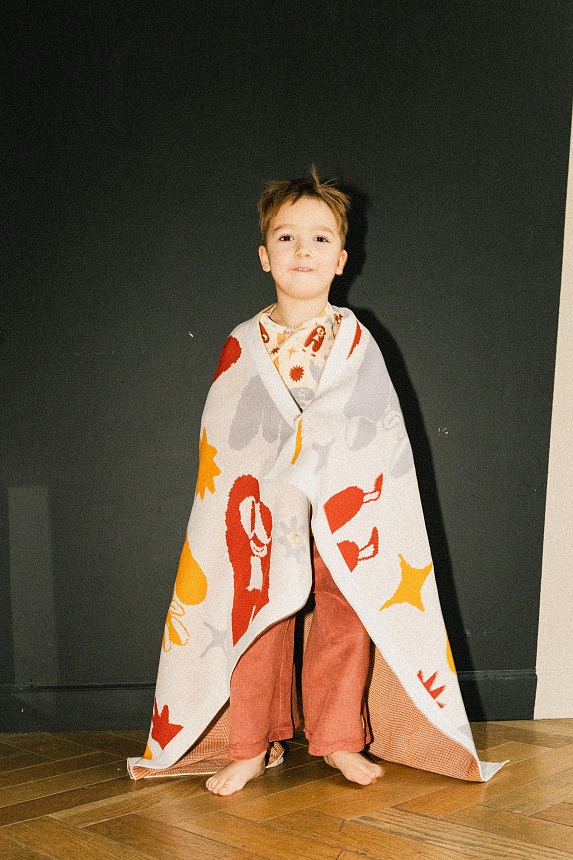 Плед принт буквы