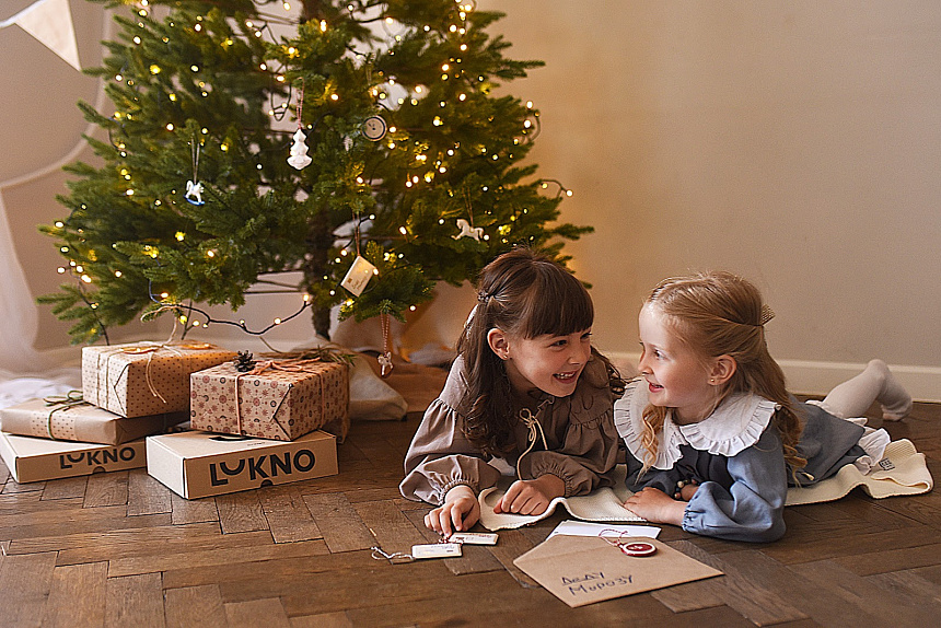 Ёлочная игрушка LUKNO "Часы", синие