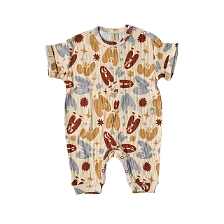 Песочник с длинными штанами принт буквы