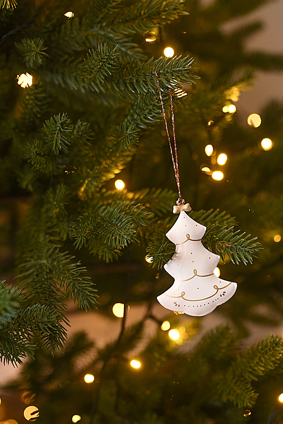 Елочная игрушка LUKNO &quot;Елка&quot;, золотая