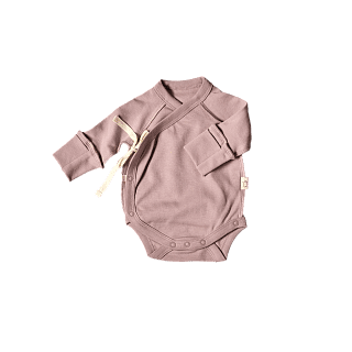 Боди-кимоно для новорожденного сирень