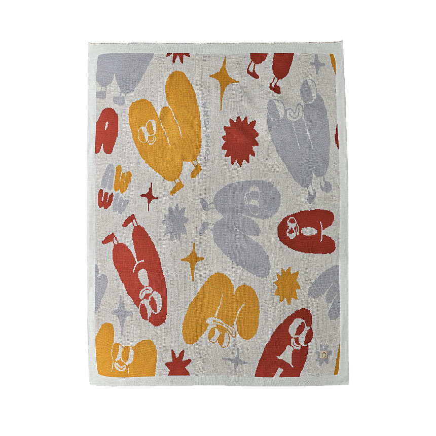 Плед принт буквы