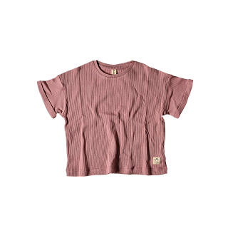 Футболка в рубчик oversize барбарис