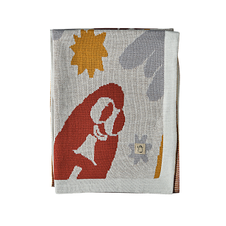 Плед принт буквы