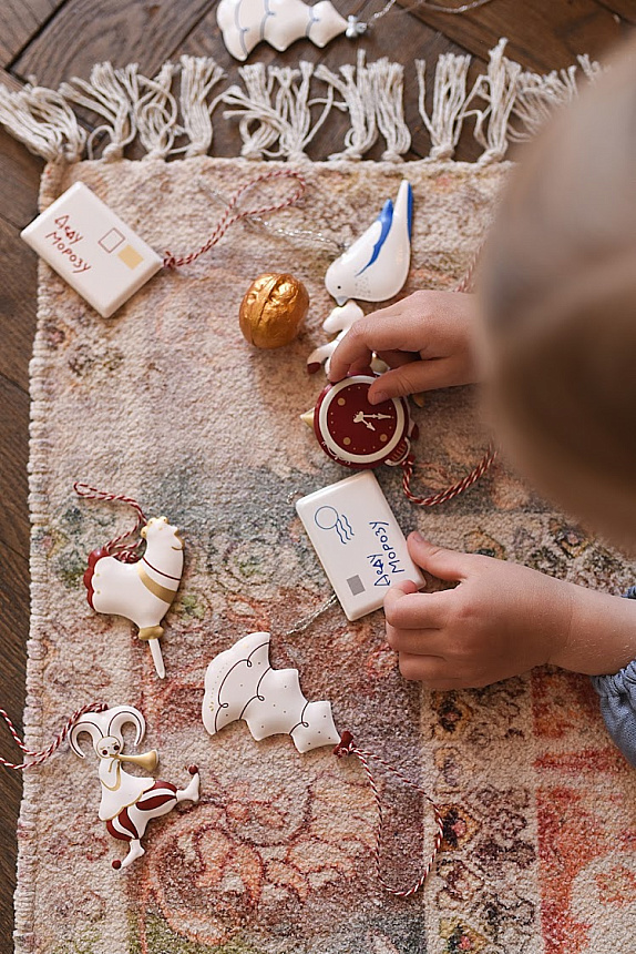 Ёлочная игрушка LUKNO &quot;Снегирь&quot;, синий