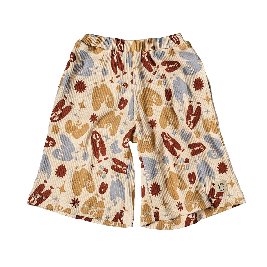 Кюлоты с принтом буквы