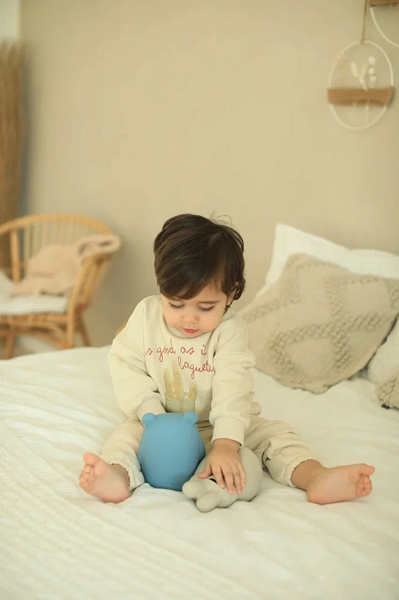 Копилка LUKNO &quot;Медвежонок&quot;, голубой